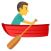 🚣‍♂️ man rowing boat display on JoyPixels